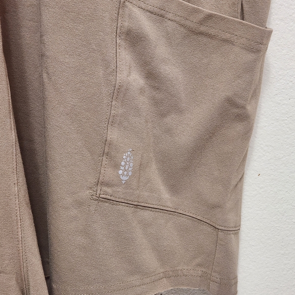 Free People FP Movement Women's Hot Shot Tee Romper Tan Jumpsuit Mocha Latte - Picture 9 of 16